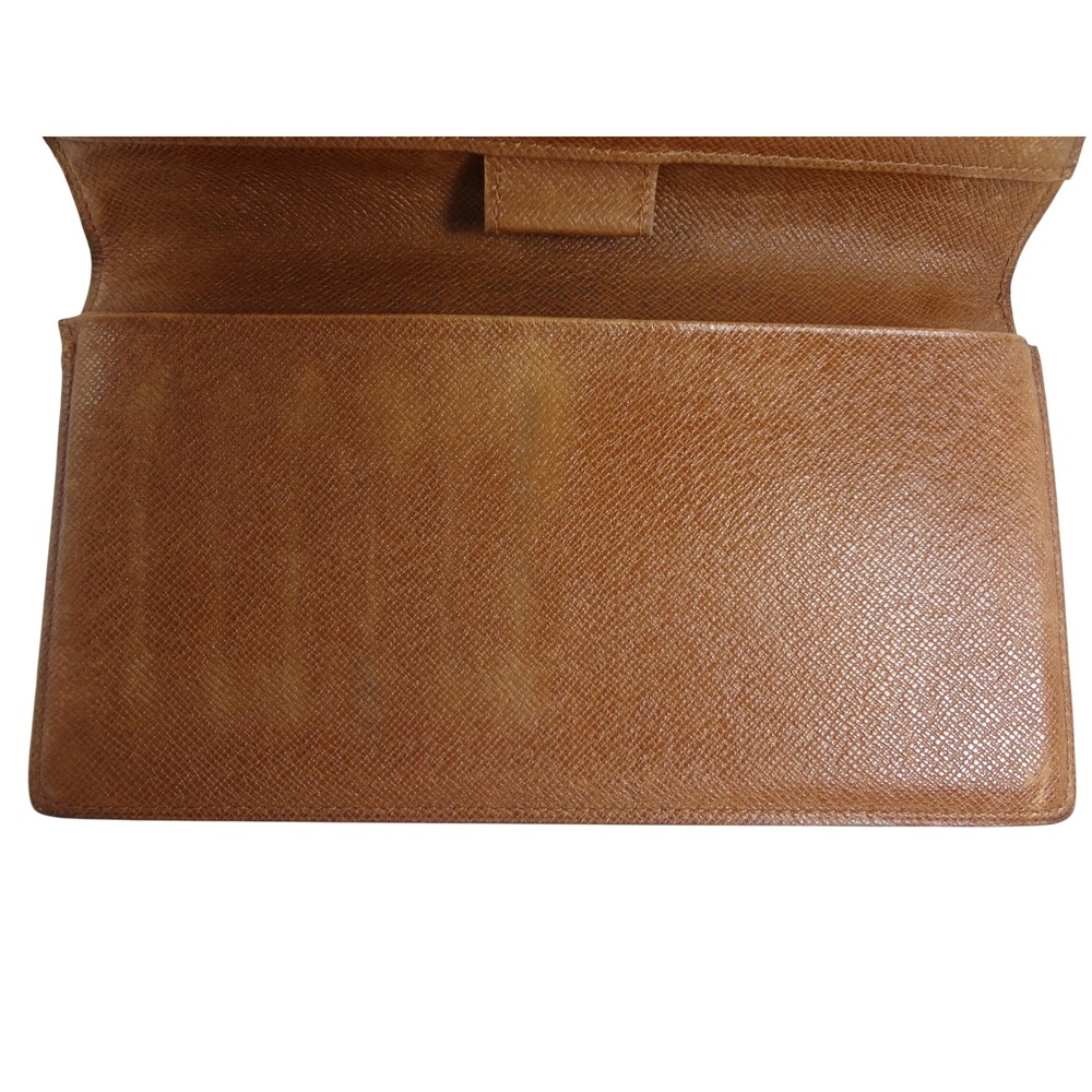 Rare Louis Vuitton Monogram Malletier Canvas‎ and Leather Long Bifold Wallet - Picture 9 of 13